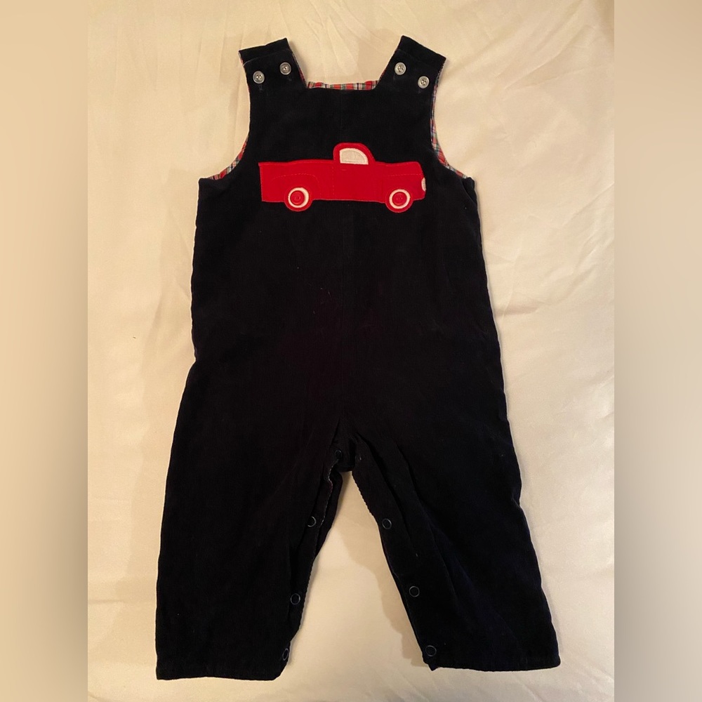 Bailey Boys Corduroy Reversible John John Coveralls